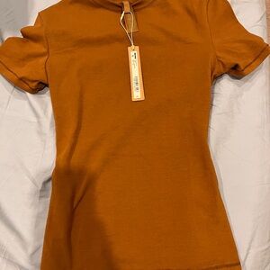 Skims Women COTTON JERSEY T-SHIRT | CHAI Regular NWT